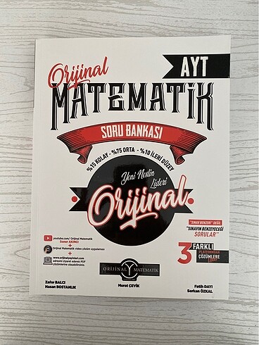 Orijinal Ayt matematik