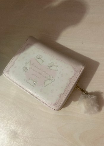Beden Toz pembe ponponlu cüzdan