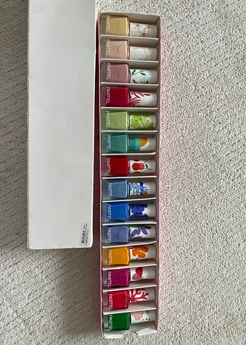 Pastel Çok Renkli Oje Seti - Görsel 3