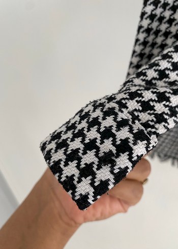 Gri Düğmeli Uzun Kollu Kadın Gömlek - Görsel 3