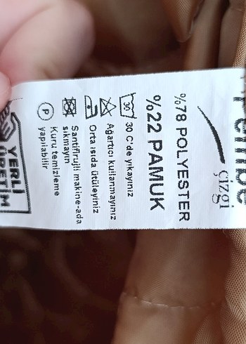 Bej Uzun Düğmeli Kadın Ceket Mont Kaban - Görsel 6