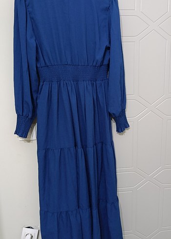 Lacivert Tesettür Elbise - Görsel 2