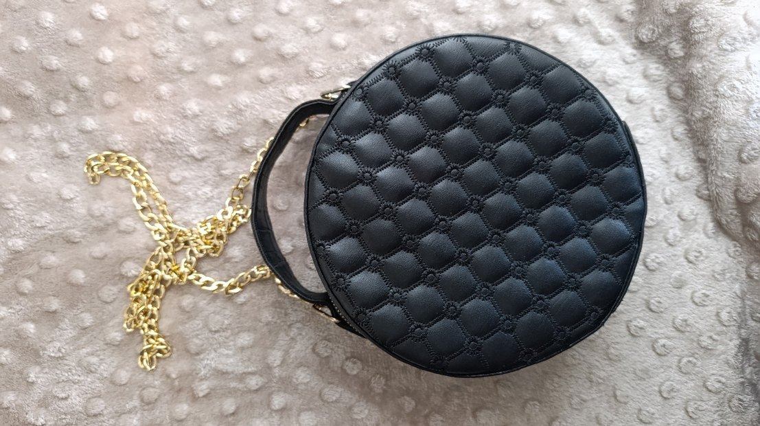 Zincir Detaylı Siyah Deri Kadın Çanta - Görsel 2