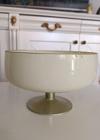 Beyaz Ayaklı Dekoratif Vazo - Görsel 2