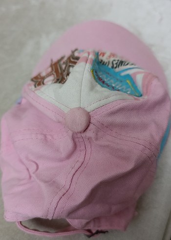 Pembe Pastel Şapka, Tokalı, Spor Tarz - Görsel 4