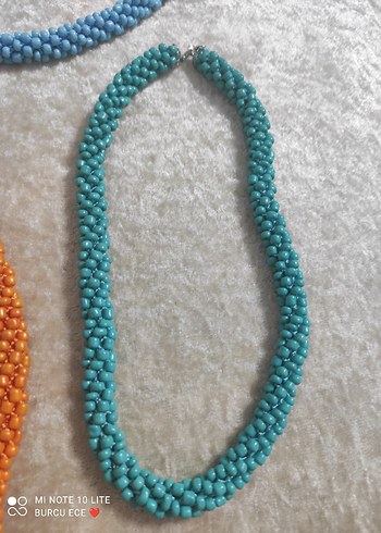 Renkli Boncuklu Uzun Bohem Kolye - Görsel 5