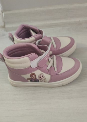Kız Çocuk Pembe Baskılı Cırt Cırtlı Spor Ayakkabı - Görsel 6
