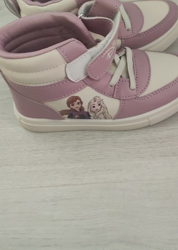 Kız Çocuk Pembe Baskılı Cırt Cırtlı Spor Ayakkabı - Görsel 5