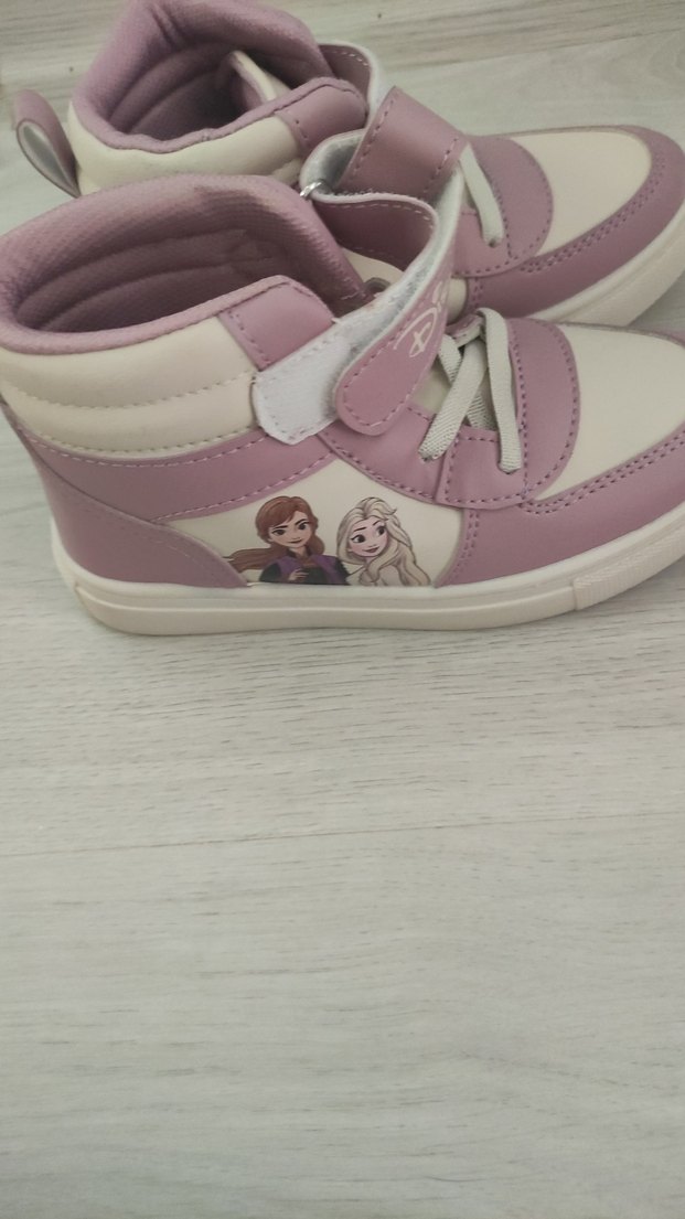 Kız Çocuk Pembe Baskılı Cırt Cırtlı Spor Ayakkabı - Görsel 5