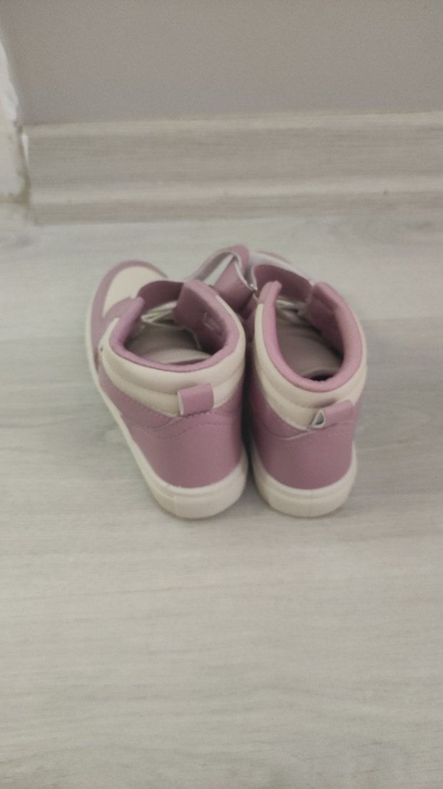 Kız Çocuk Pembe Baskılı Cırt Cırtlı Spor Ayakkabı - Görsel 3