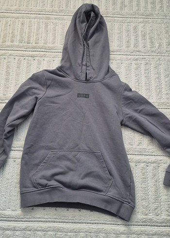 Gri Kapüşonlu Erkek çocuk Sweatshirt