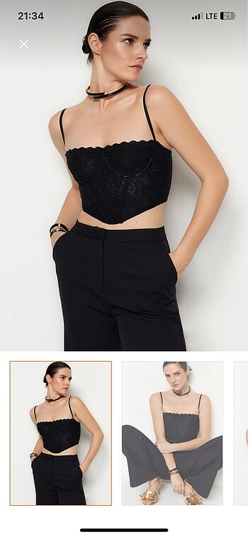 xs Beden milla korse crop
