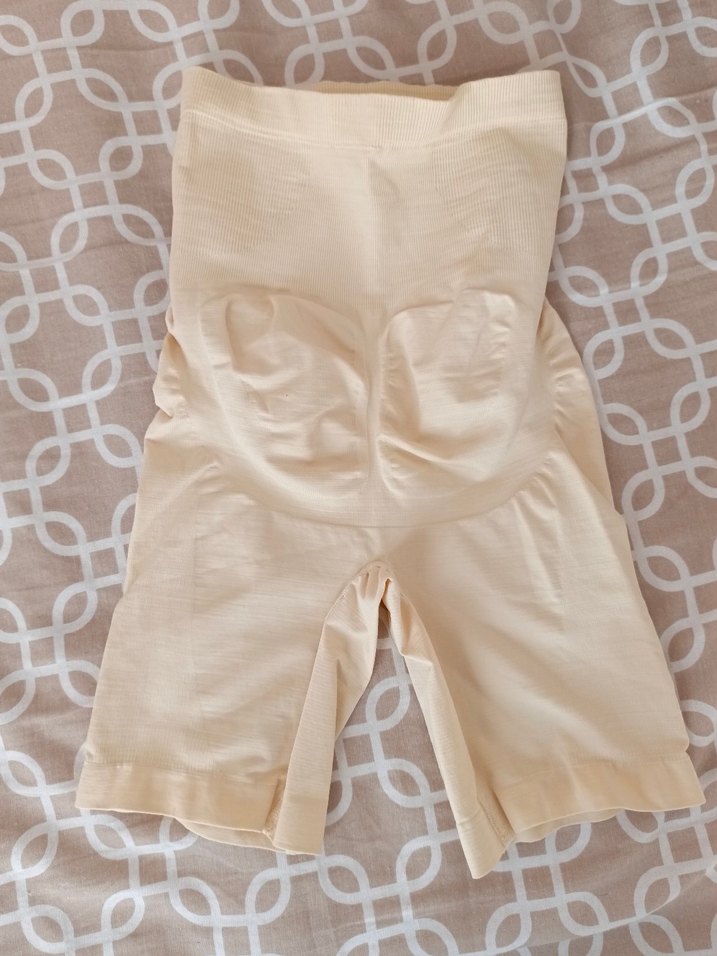 Bej Midi toparlayici şort korse - Görsel 2