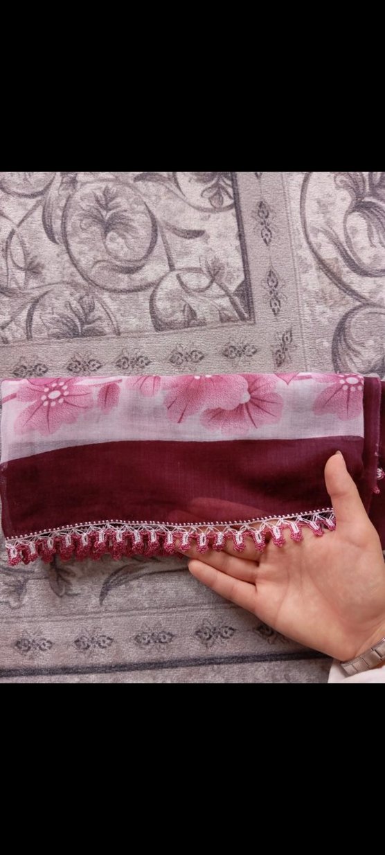 el işi ele emeği oyalı yazma oyalı tülbent - Görsel 3