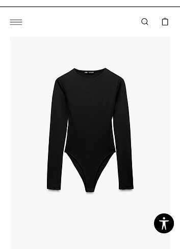 Poliamid body Zara uzun kollu çıtçıtlı 