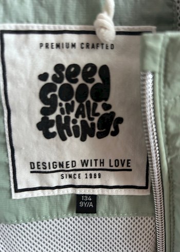 Yeşil Baskılı Midi Kadın Ceket - Görsel 2