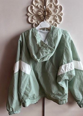 Yeşil Baskılı Midi Kadın Ceket - Görsel 3