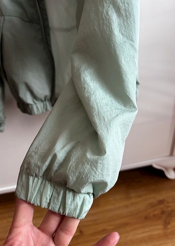 Yeşil Baskılı Midi Kadın Ceket - Görsel 4