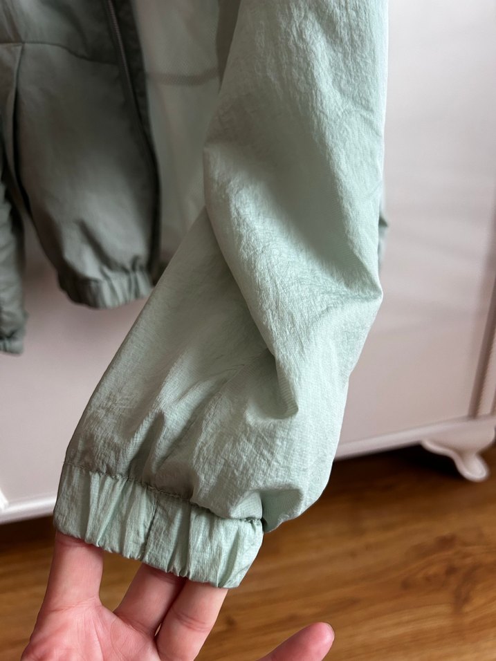 Yeşil Baskılı Midi Kadın Ceket - Görsel 4