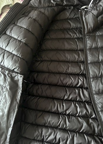 Siyah Fermuarlı Kadın Kışlık Mont - Görsel 9