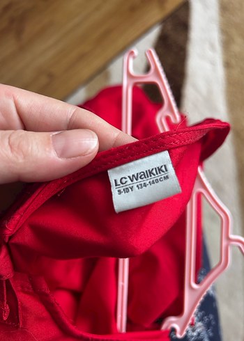 Kız Çocuk Kırmızı Fırfırlı Elbise - Görsel 5