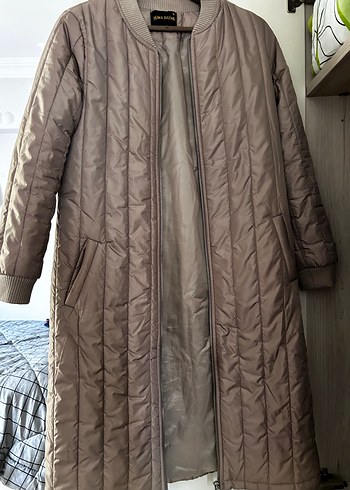 Bej Kadın Fermuarlı Mont - Görsel 4