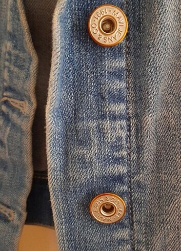 36 Beden mavi Renk Mavi jeans kot ceket