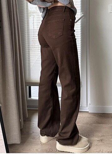 Zara Zara kahve rengi jean straight