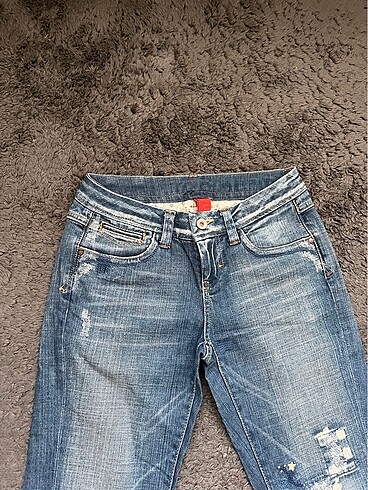 s Beden mavi Renk Vintage Y2K flared jeans 2000's