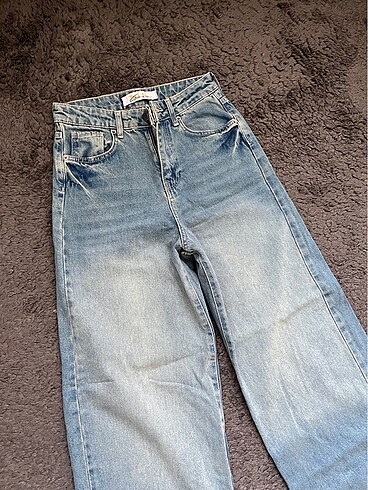 xs Beden baggy wide leg jeans