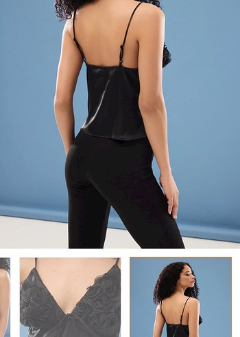 Siyah Zebra Desenli Strappy Büstiyer - Görsel 3