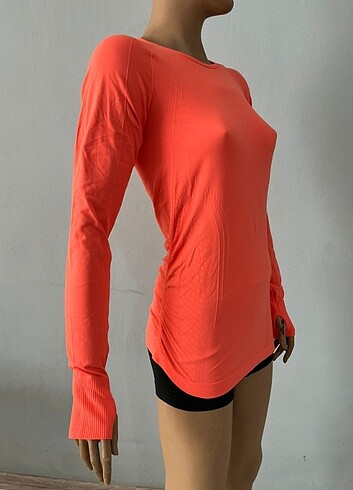 s Beden pembe Renk Athleta seamless Top Termal Sweatshirt
