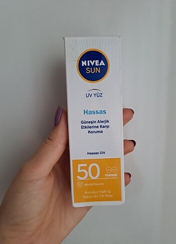 Nivea hassas güneş kremi