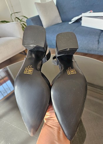 Tulip Siyah Kalın Topuklu Kadın Ayakkabı - Görsel 8