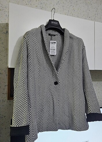 Tek düğmeli kaşe ceket - Görsel 3