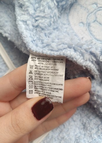 Mavi Kapüşonlu Erkek Çocuk Polar Mont - Görsel 3