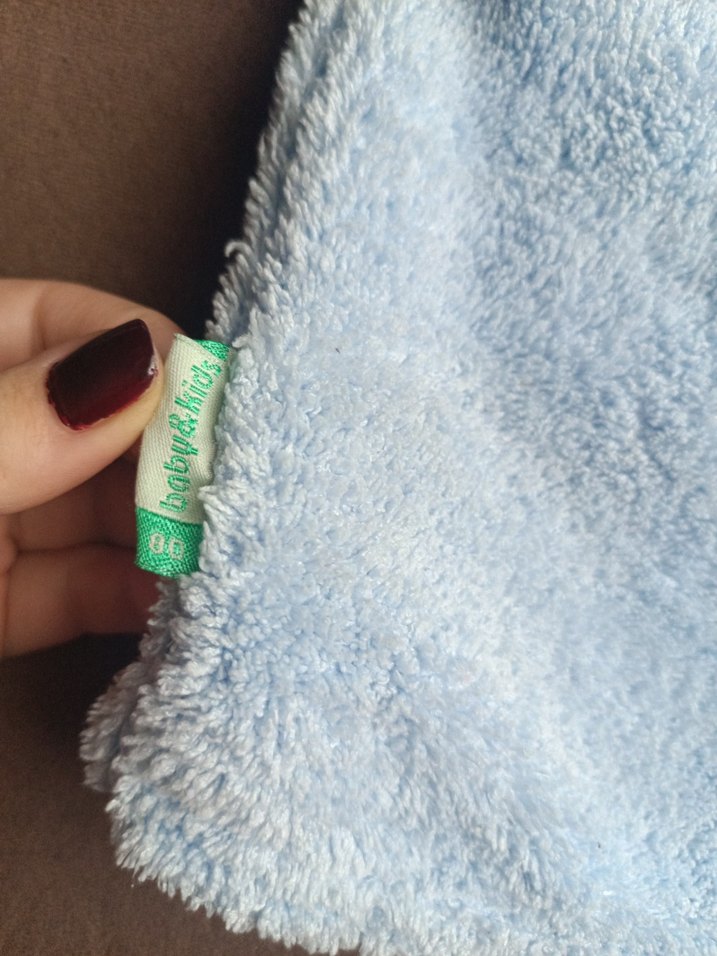 Mavi Kapüşonlu Erkek Çocuk Polar Mont - Görsel 5