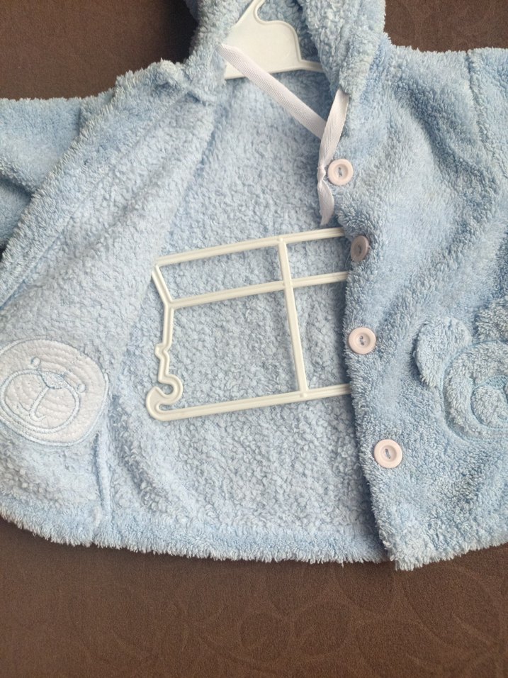 Mavi Kapüşonlu Erkek Çocuk Polar Mont - Görsel 2