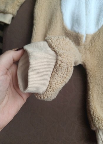 Kahverengi Peluş Bebek Tulum - Görsel 2