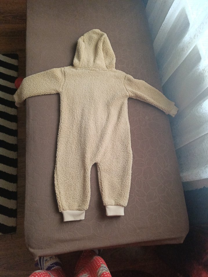 Kahverengi Peluş Bebek Tulum - Görsel 4