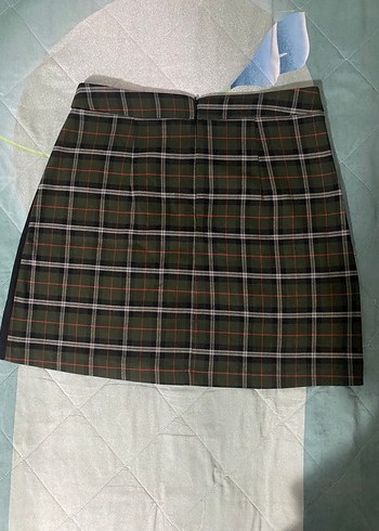 Koton Kemerli Ekose Desenli Mini Etek Zara - Görsel 2