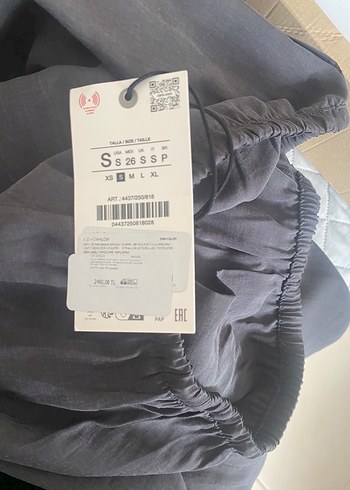 Zara Siyah Kadın pantolon - İpeksi, Saten - Görsel 7