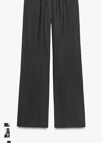 Zara Siyah Kadın pantolon - İpeksi, Saten - Görsel 5