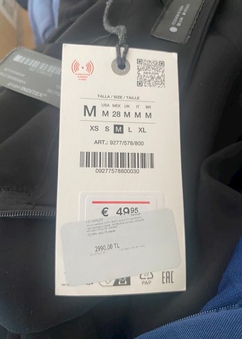 Zara Siyah Salaş Uzun Kadın Kumaş Pantolon - Görsel 5