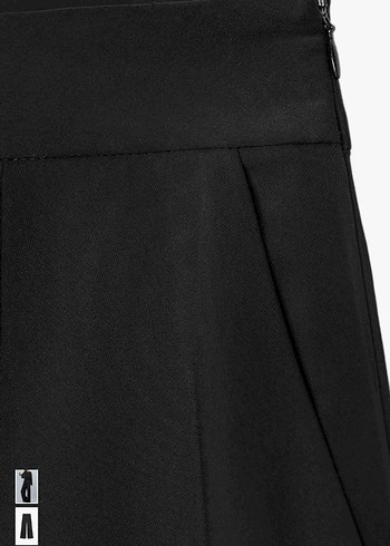 Zara Siyah Salaş Uzun Kadın Kumaş Pantolon - Görsel 4