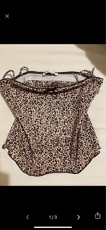 s Beden Bershka leopar crop