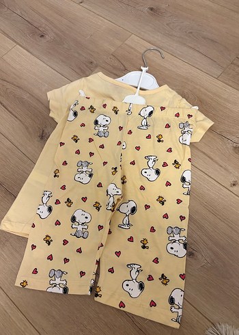 Sarı Baskılı Kız Çocuk Tişörtü - Görsel 2