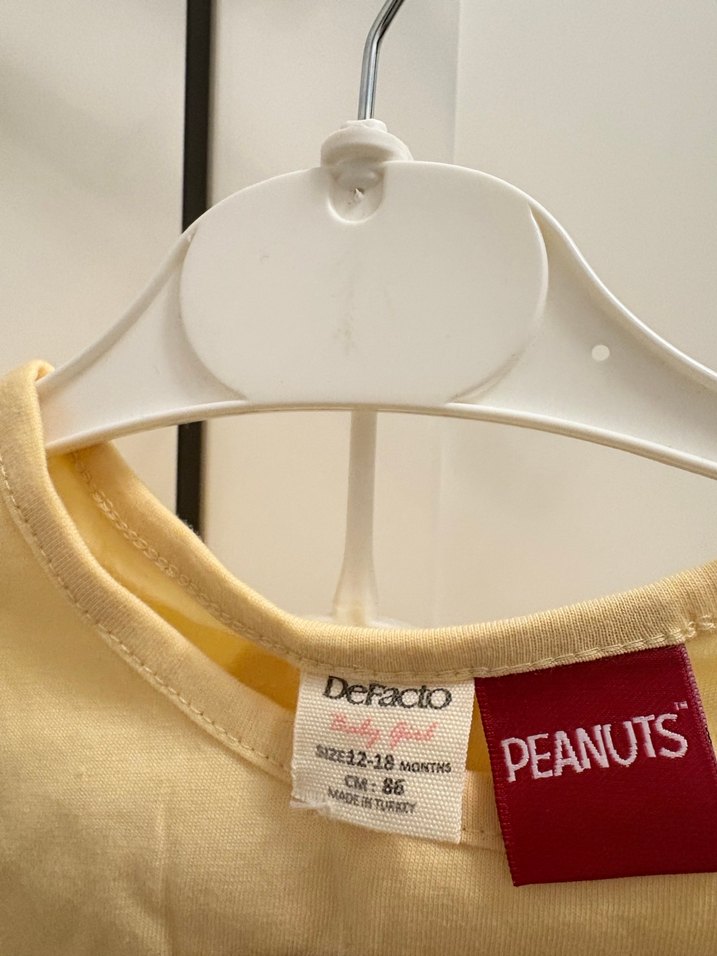 Sarı Baskılı Kız Çocuk Tişörtü - Görsel 3