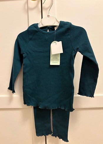 Kız Bebek Uzun Kollu Takım petrol mavisi - Görsel 2