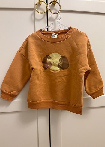 Kahverengi Çocuk Sweatshirt - Görsel 2